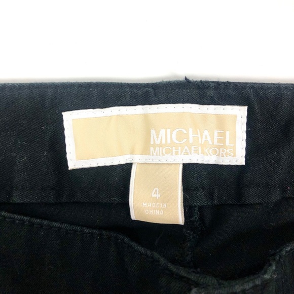 Michael Kors Zip-Pocket Twill Black Skinny Jeans - Picture 7 of 8